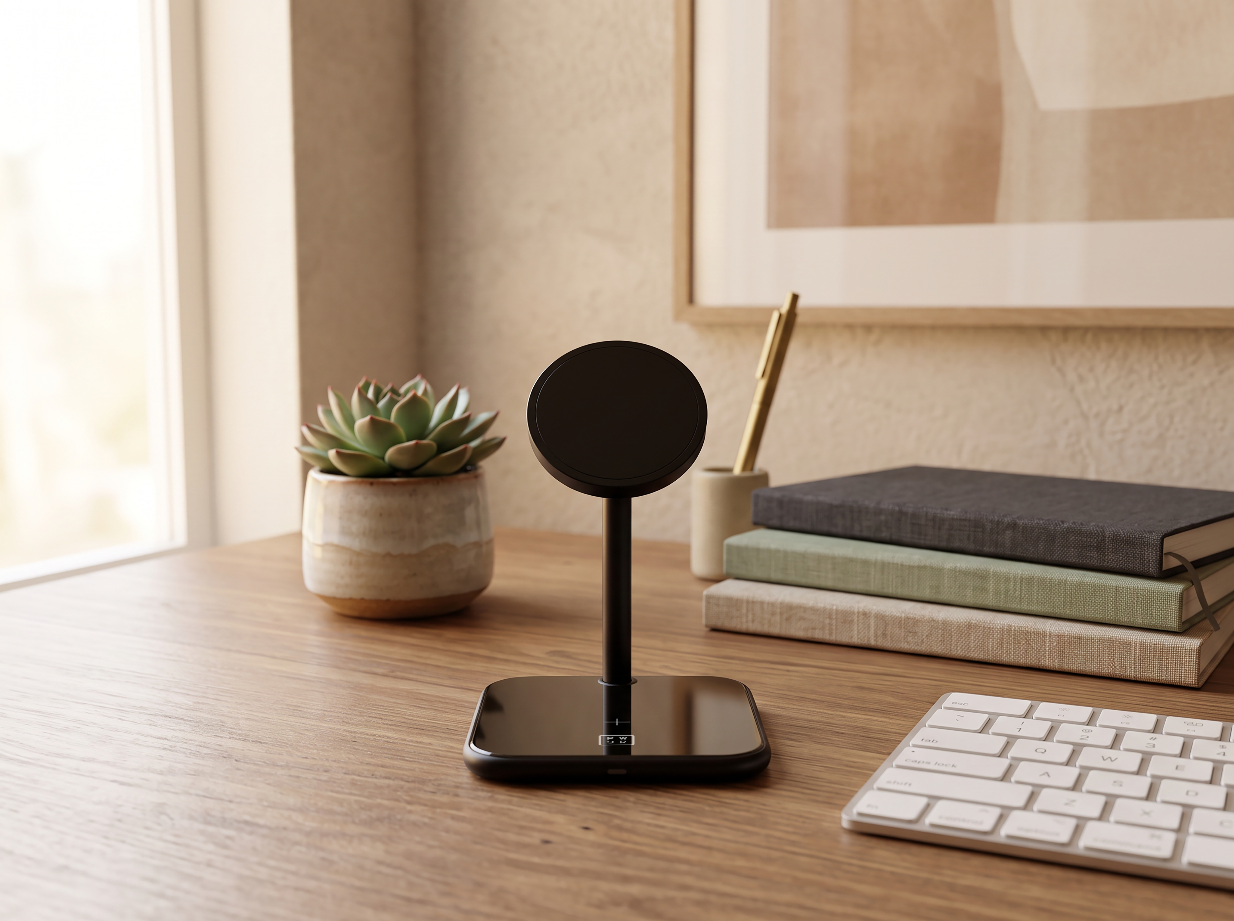 Stylish 2-in-1 desktop setup