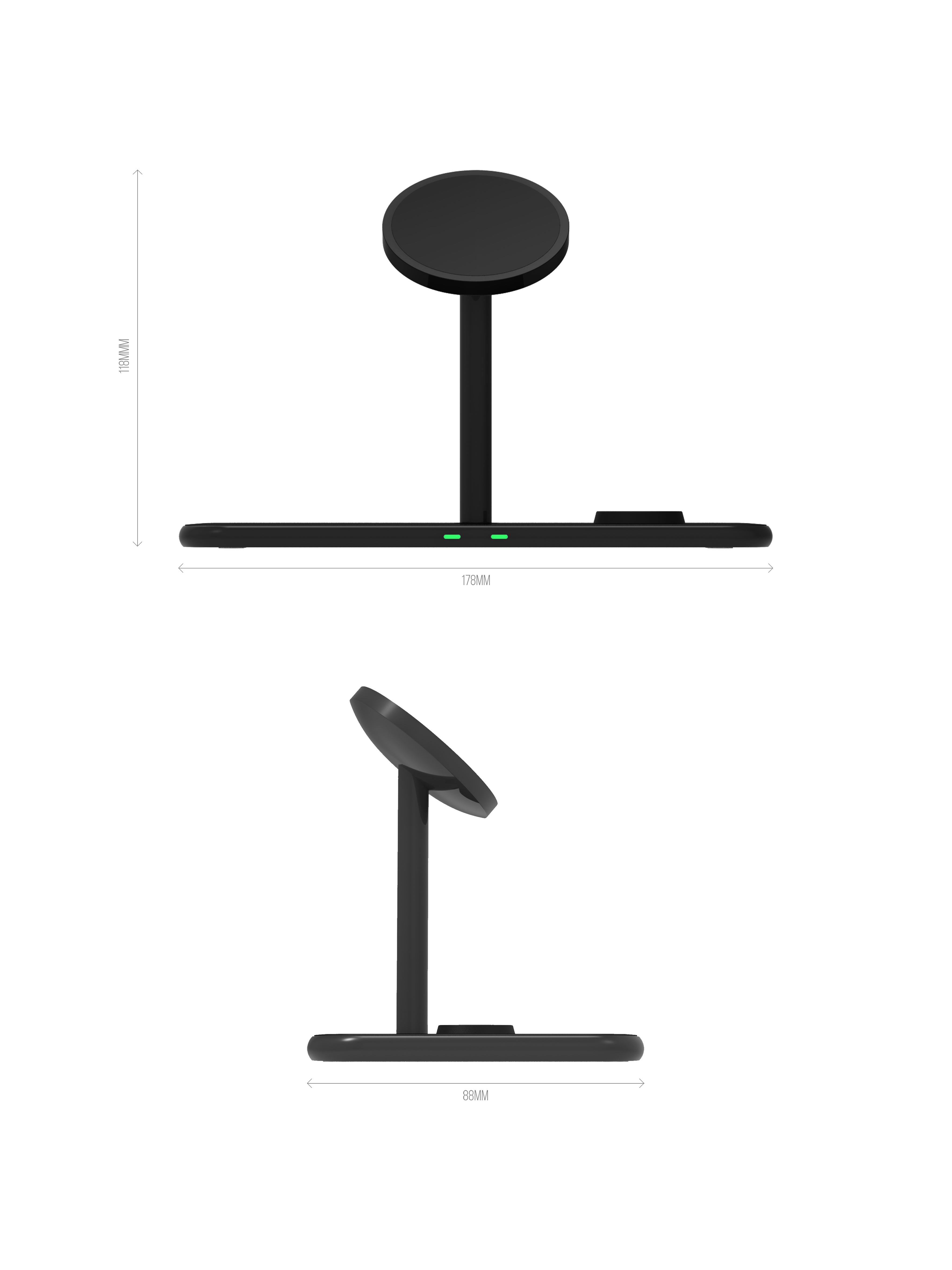 3-in-1 Wireless Desktop Charger