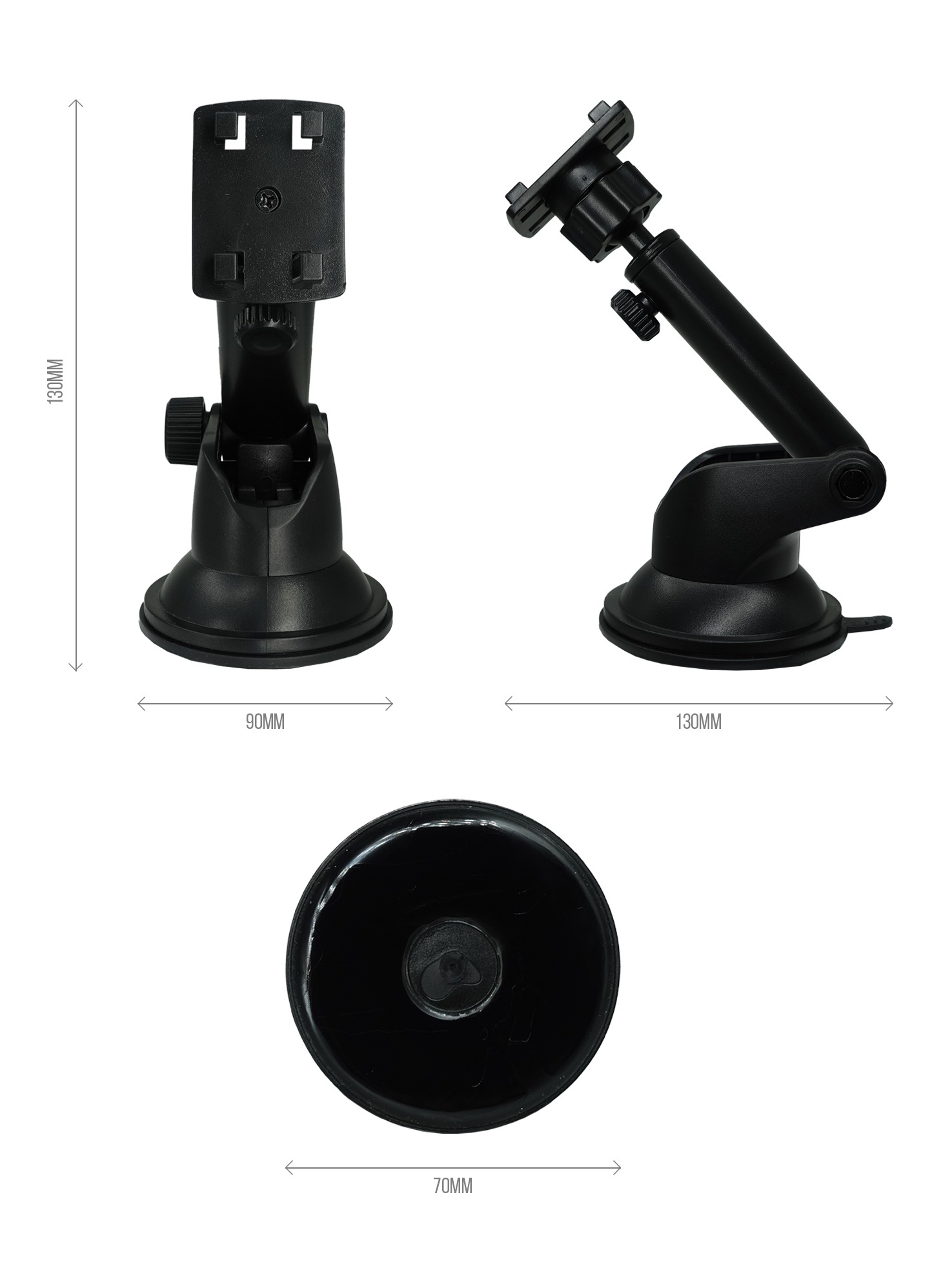 Telescopic Sticky Suction Mount
